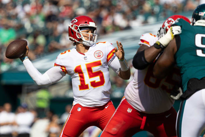 KC QB Patrick Mahomes vs the Eagles